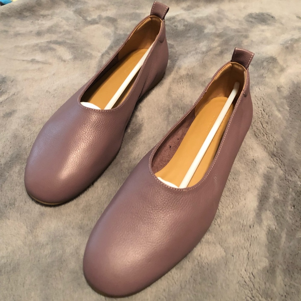 Everlane The Day Glove flats, mauve, 7 women’s